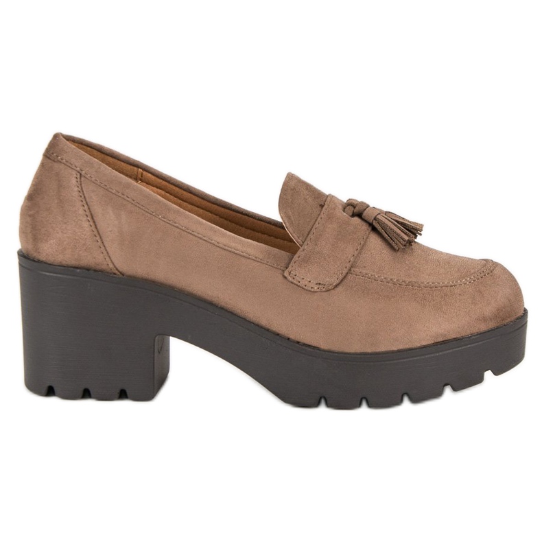 Ch. Creation Pantofi mocasini cu stil maro