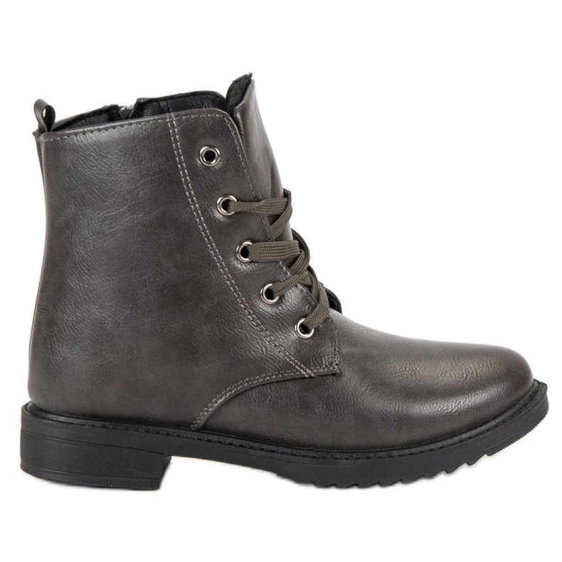 Ghete clasice cu dantelă gri