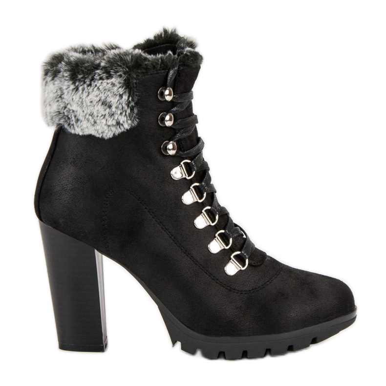 Cm Paris Ghete cu șiret pe o postare negru Cm Paris Ghete cu șiret pe o postare negru