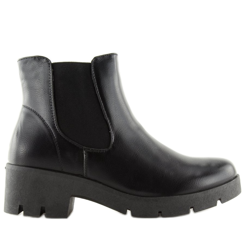 Cizme negre negre pentru femei Cizme Jodhpur 9996-3 Negre negru