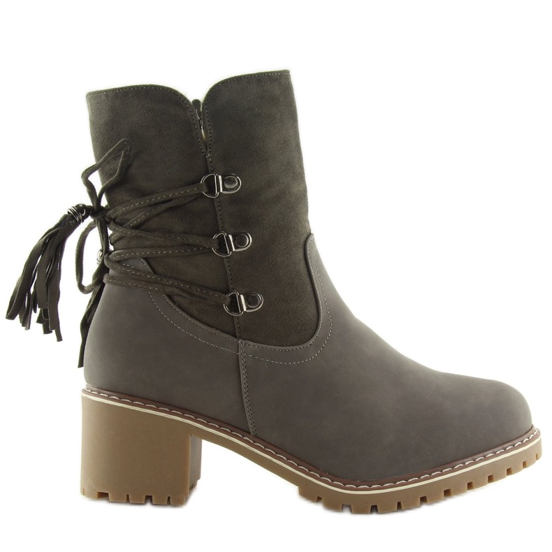 Cizme gri izolate cu gri miel NC726 Gri