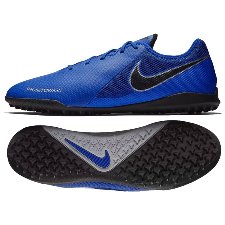 Pantofi de fotbal Nike Phantom Vsn Academy Tf M AO3223-400 albastru albastru