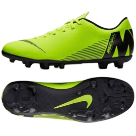 Pantofi de fotbal Nike Mercurial Vapor 12 Club Mg M AH7378-701 verde verde Pantofi de fotbal Nike Mercurial Vapor 12 Club Mg M AH7378-701 verde verde