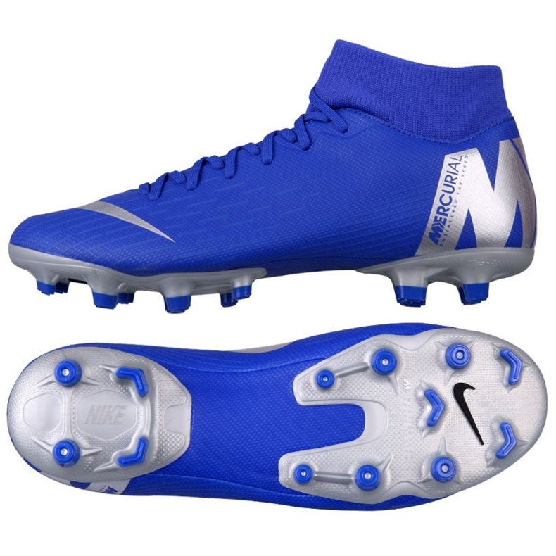 Pantofi de fotbal Nike Mercurial Superfly 6 Academy FG / MG M AH7362-400 multicolor albastru Pantofi de fotbal Nike Mercurial Superfly 6 Academy FG / MG M AH7362-400 multicolor albastru
