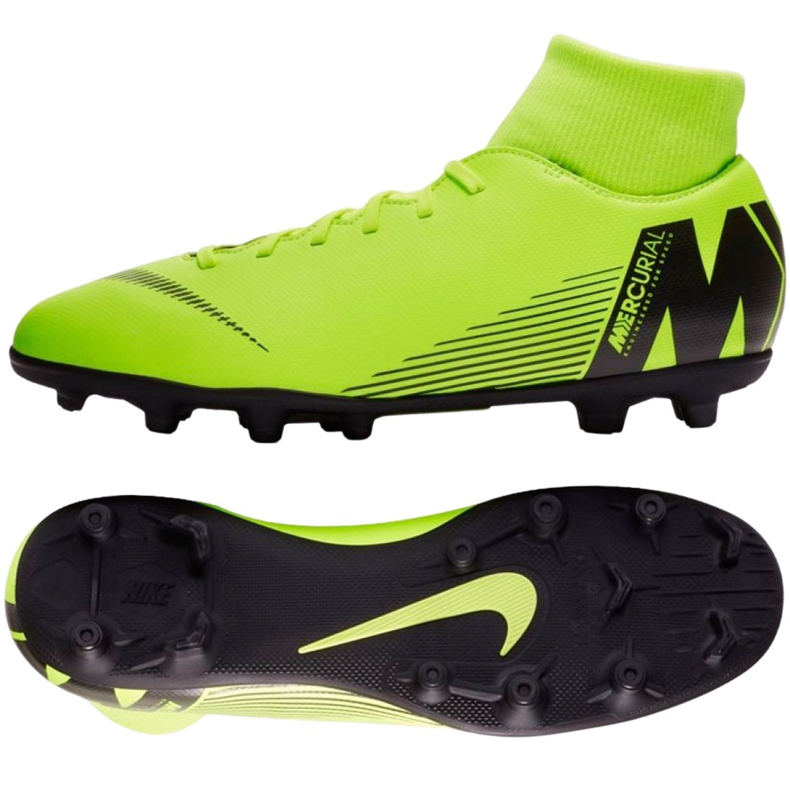 Pantofi de fotbal Nike Mercurial Superfly 6 Club Mg M AH7363-701 multicolor verde