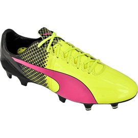 Ghete de fotbal Puma evoSPEED 5.5 Tricks Fg M 10359601 galben, galben, roz galben