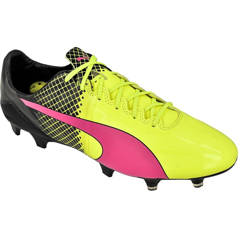 Ghete de fotbal Puma evoSPEED 5.5 Tricks Fg M 10359601 galben, galben, roz galben