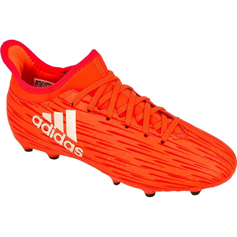 Ghete de fotbal Adidas X 16.3 Fg Jr S79489 roșu roșu Ghete de fotbal Adidas X 16.3 Fg Jr S79489 roșu roșu