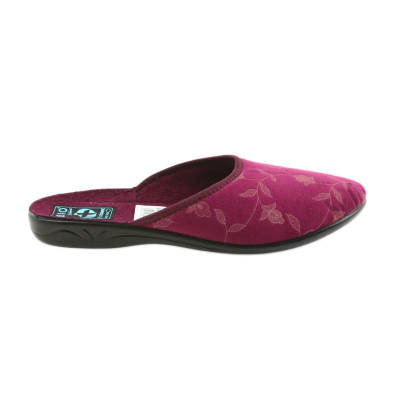 Papuci de velur Adanex 18115 roșu multicolor