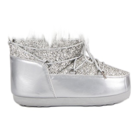 Cizme de zăpadă la modă gri Cizme de zăpadă la modă gri