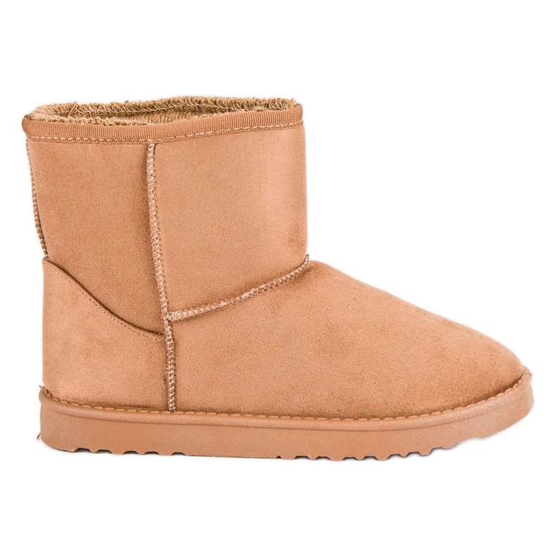 Cizme de zăpadă din piele de căprioară maro Cizme de zăpadă din piele de căprioară maro