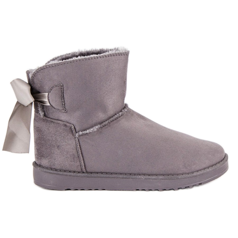 Cizme de zăpadă cu partea superioară gri