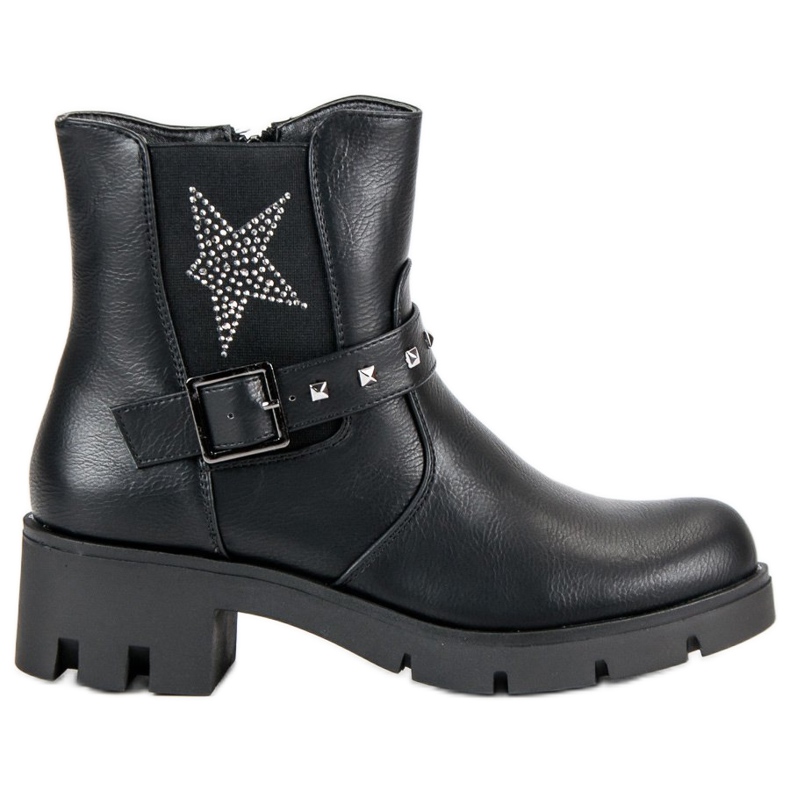 Groto Gogo Cizme rock pe platformă negru