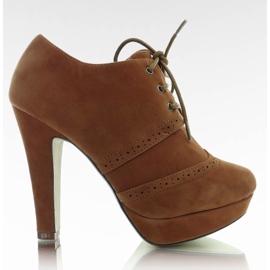 Pantofi MJ703 cu cămile joase maro