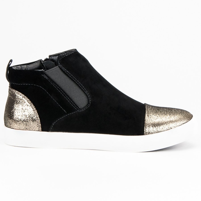 J. Star Adidași de damă eleganți negru galben