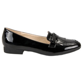 Mocasini lăcuți negru Mocasini lăcuți negru