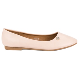 Balerini bej multicolor Balerini bej multicolor