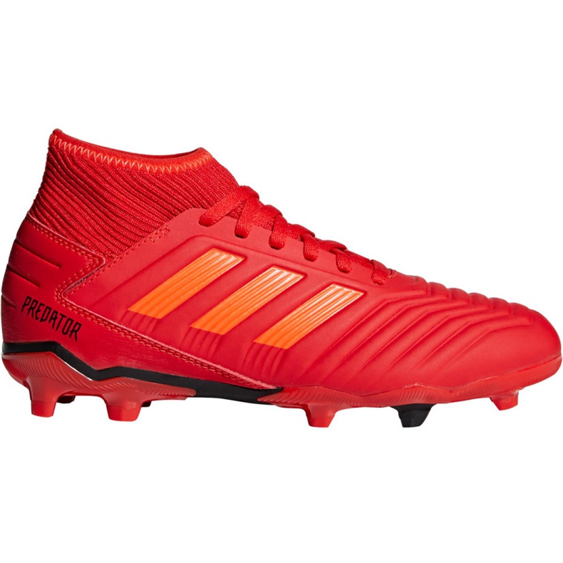 Ghete de fotbal Adidas Predator 19.3 Fg Jr CM8534 portocale portocale Ghete de fotbal Adidas Predator 19.3 Fg Jr CM8534 portocale portocale