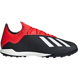 Ghete de fotbal Adidas X 18.3 Tf M BB9398 negru negru Ghete de fotbal Adidas X 18.3 Tf M BB9398 negru negru