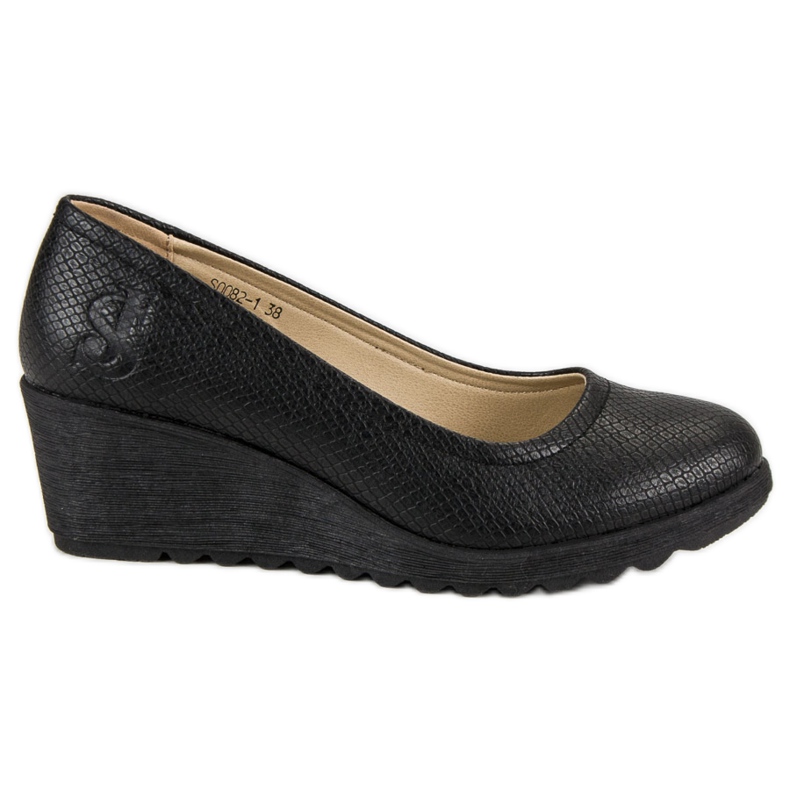 J. Star Pompe cu pană negru J. Star Pompe cu pană negru