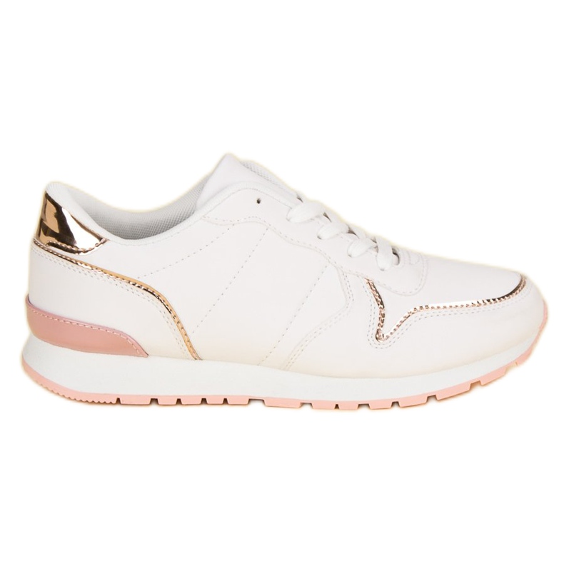 Pantofi sport albi galben roz Pantofi sport albi galben roz