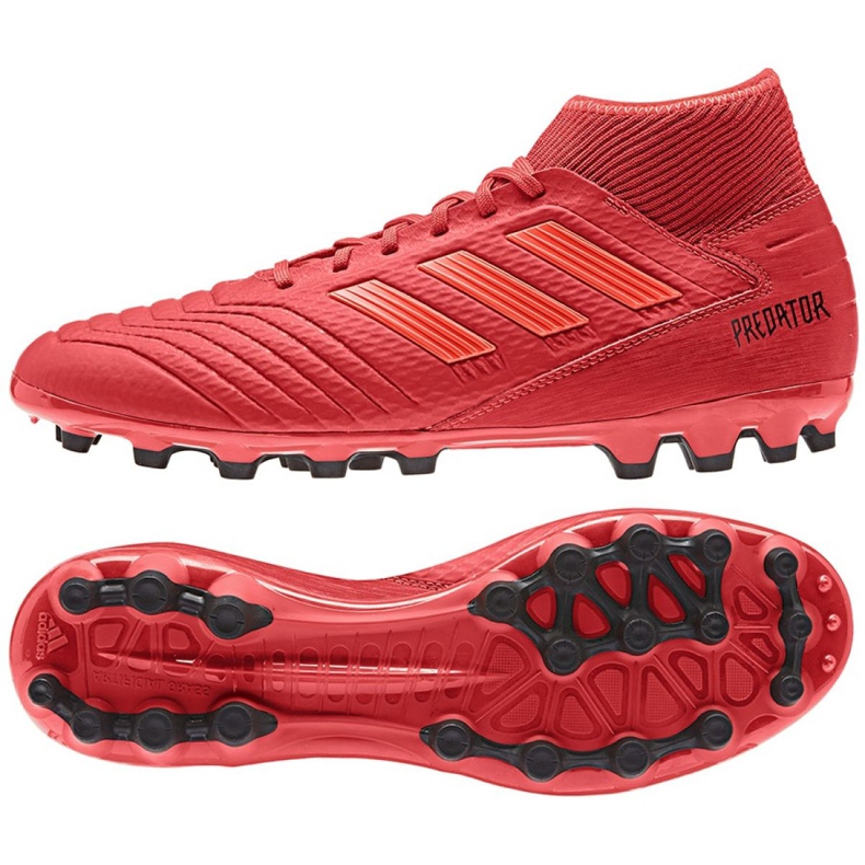 Ghete de fotbal Adidas Predator 19.3 Ag M D97944 roșu roșu