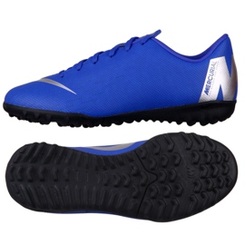 Pantofi de fotbal Nike Mercurial VaporX 12 Academy Gs Tf Jr AH7342-400 albastru albastru Pantofi de fotbal Nike Mercurial VaporX 12 Academy Gs Tf Jr AH7342-400 albastru albastru