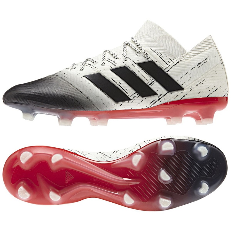 Ghete de fotbal Adidas Nemeziz 18.1 Fg M BB9425 alb alb