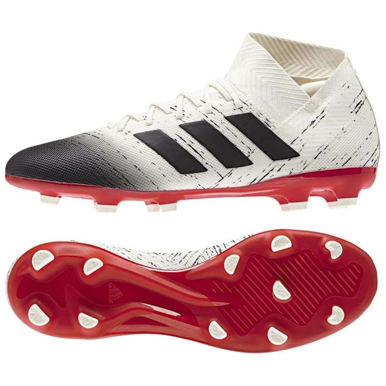 Ghete de fotbal Adidas Nemeziz 18.3 Fg M BB9437 alb alb Ghete de fotbal Adidas Nemeziz 18.3 Fg M BB9437 alb alb
