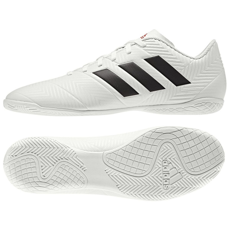Încălțăminte de interior adidas Nemeziz 18.4 In M D97996 alb alb