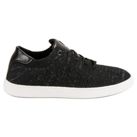 Încălțăminte sport confortabilă negru Încălțăminte sport confortabilă negru