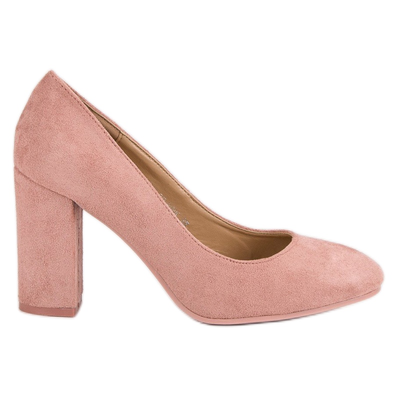 Seastar Pompe din piele de căprioară pe un stâlp roz