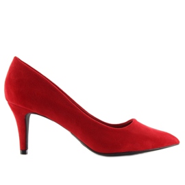 Pompele pe un stiletto roșu 539 roșu roşu