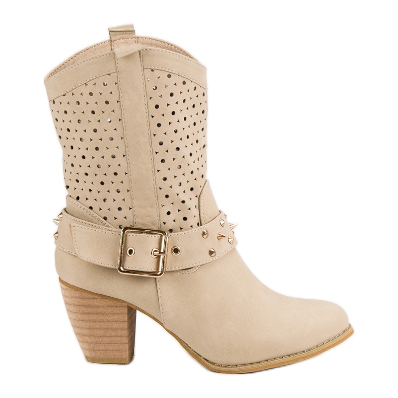 Mazzoni Cizme ajurate maro Mazzoni Cizme ajurate maro