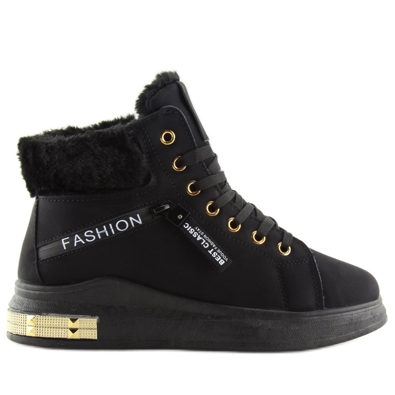 Adidași negri cu izolație W19-25 Negru Adidași negri cu izolație W19-25 Negru