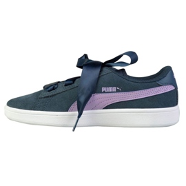 Puma Smash v2 Ribbon Jr 366003 03 albastru marin
