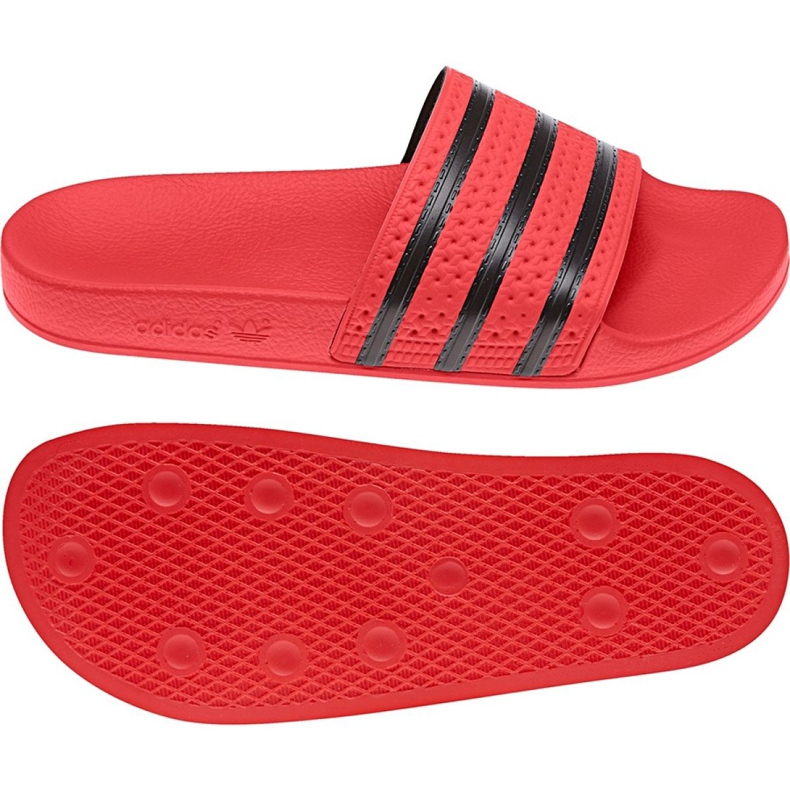 Adidas Originals Adilette Slides U CQ3098 negru roșu Adidas Originals Adilette Slides U CQ3098 negru roșu
