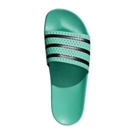 Adidas Originals Adilette Slides U CQ3100 negru verde Adidas Originals Adilette Slides U CQ3100 negru verde