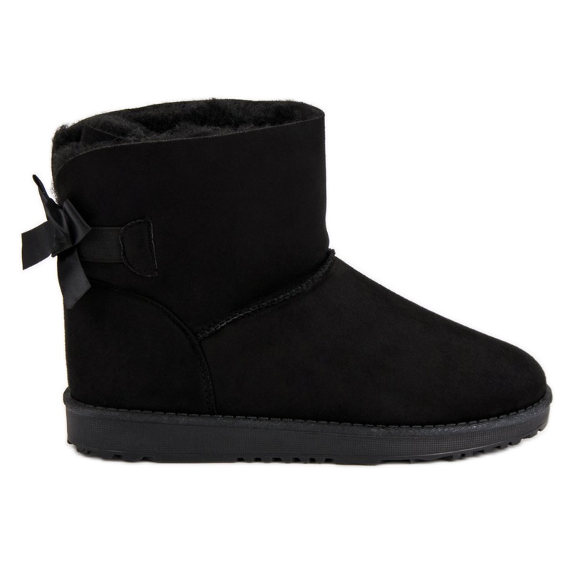 Queentina Mukluki negru cu arc