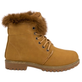 Queentina Căprioare de cămile cu blană maro Queentina Căprioare de cămile cu blană maro