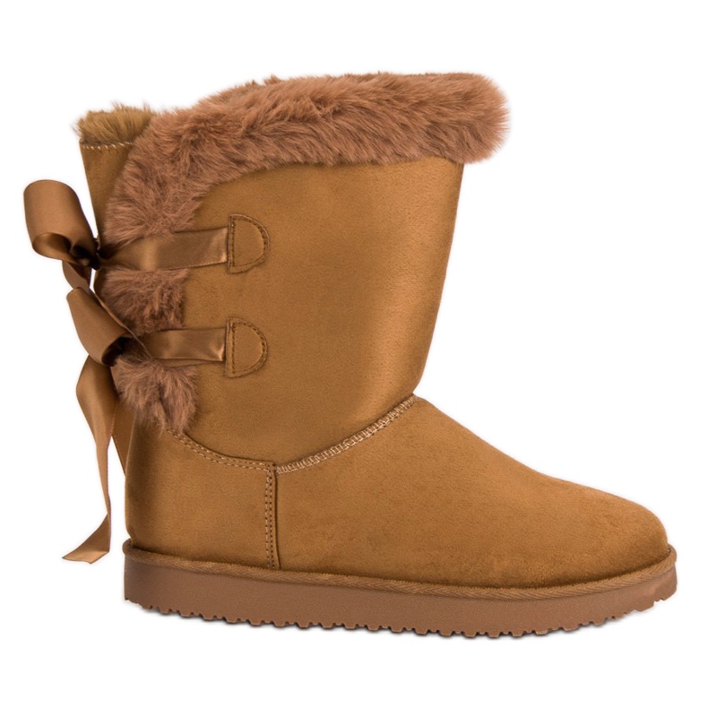 Mukluki înalt cu arcuri maro