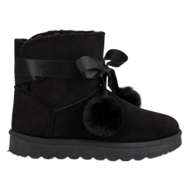 Mukluki negru cu pompe