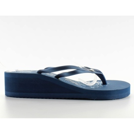 Wedge Flip-flops 7SL-HE14084 Navy albastru marin