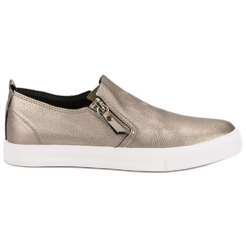 Adidași cu fermoar galben