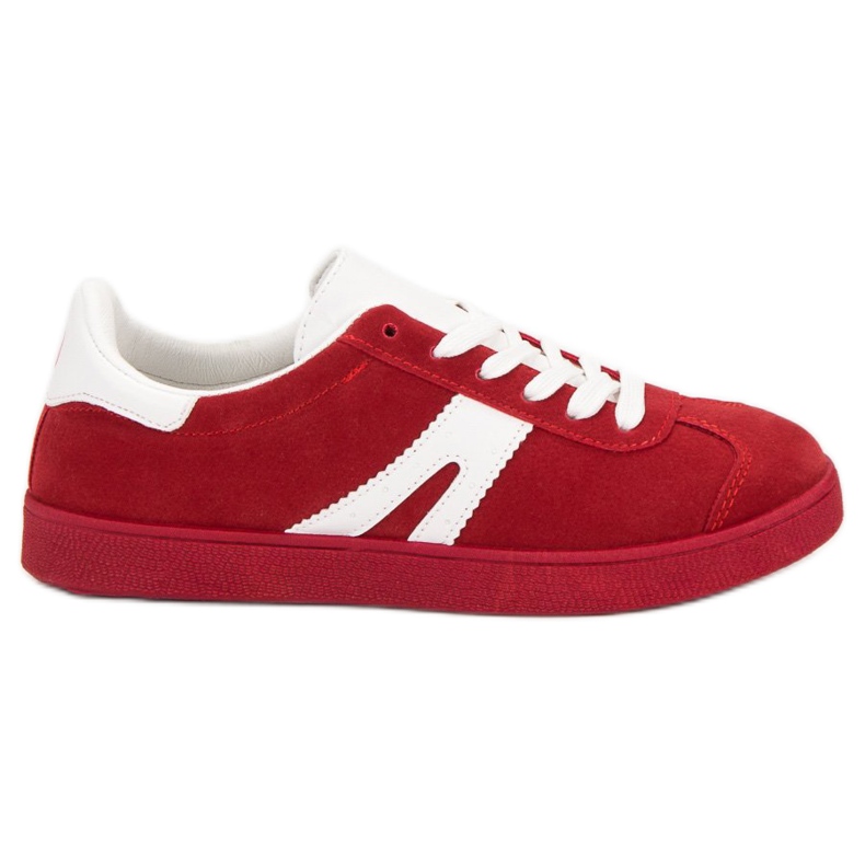 Adidași McKeylor din piele de căprioară roșu Adidași McKeylor din piele de căprioară roșu