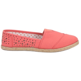 Espadrile cu jeturi roz Espadrile cu jeturi roz