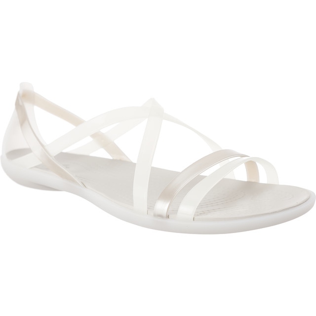 Crocs Sandala Isabella Strappy Oyster Pearl White alb