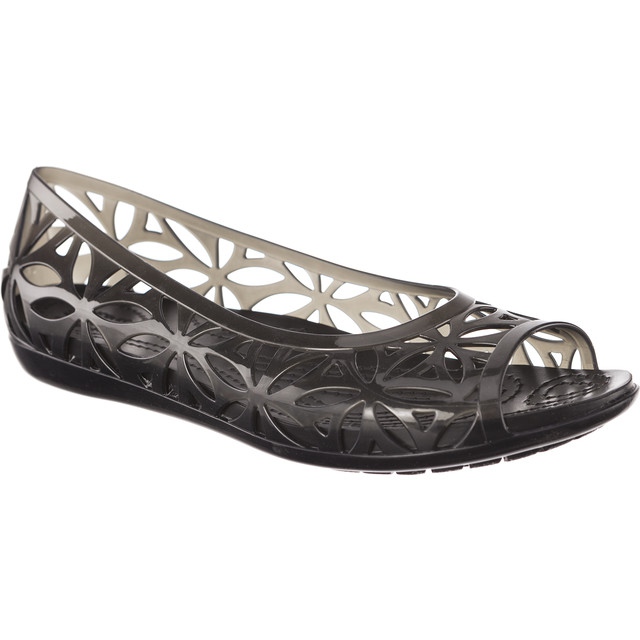 Crocs Jeleu Isabella II Flat Black Black negru