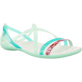 Crocs Isabella Cut Grph Strappy Sndl New Mint Oyster verde
