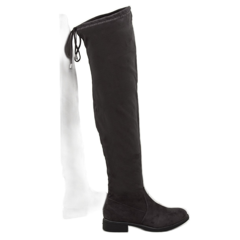 Cizme gri pentru femei 7367-PG Gri